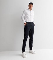 New Look Navy Mid Rise Slim Chinos